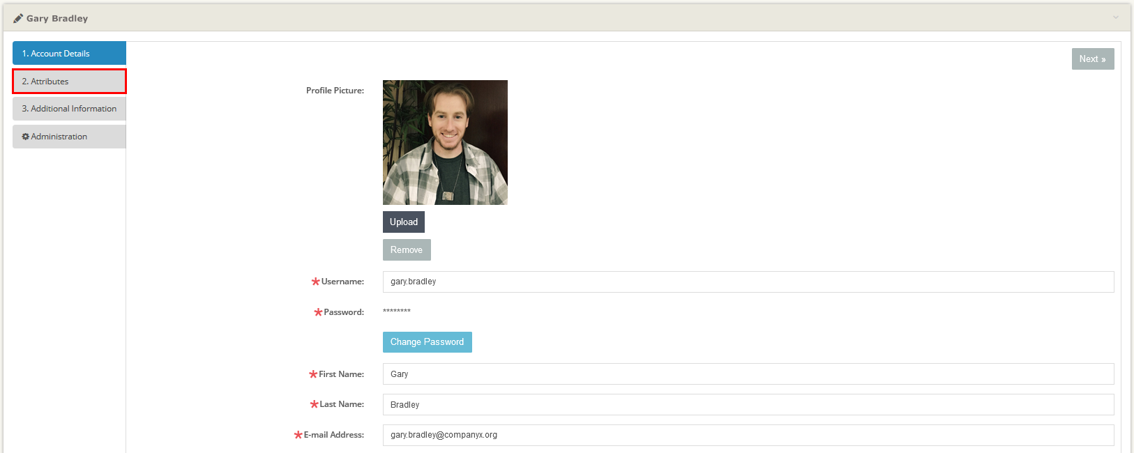 Custom User Attributes Management