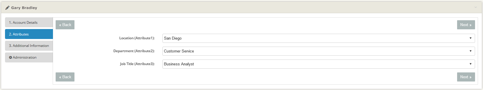 Custom User Attributes Management