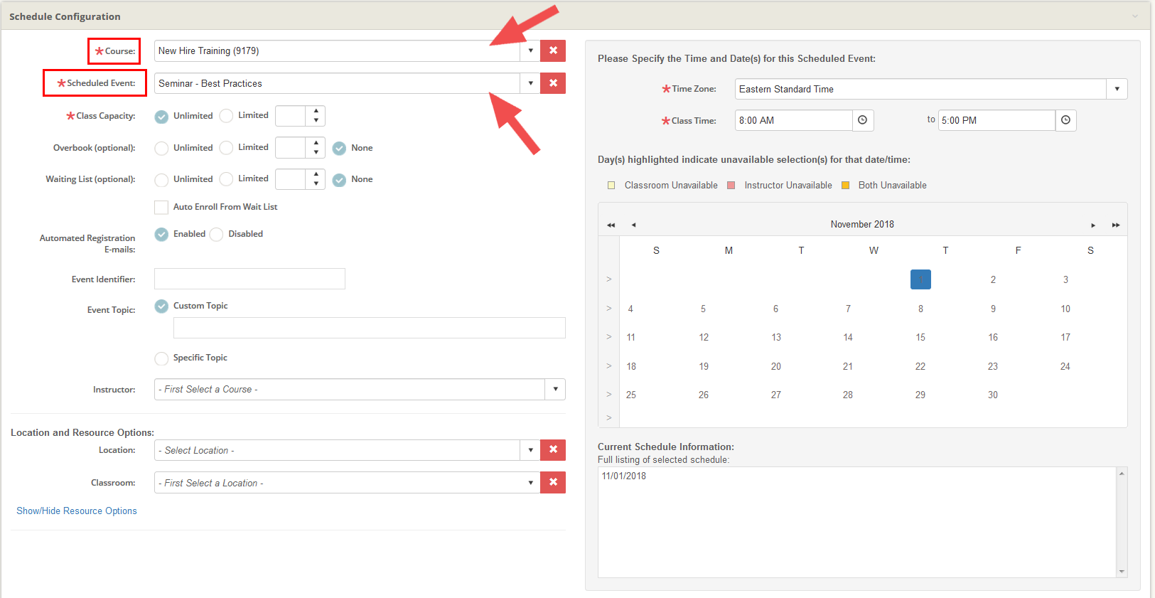 How to Share a Scheduled Event Between Domains