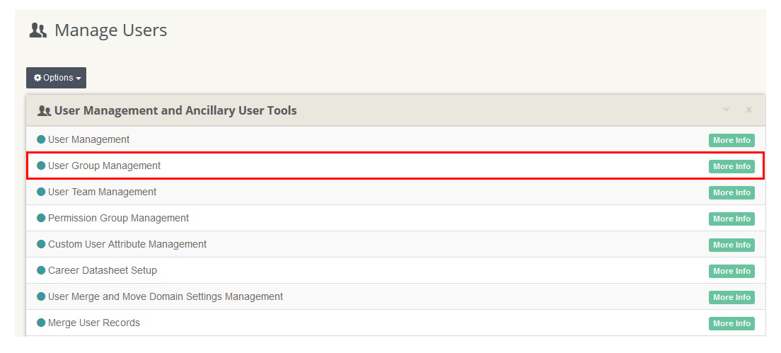 Creating a User Group