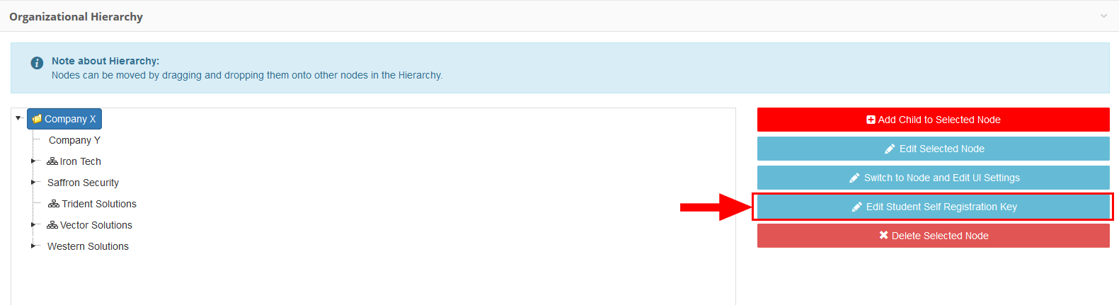 Self-Registration Keys