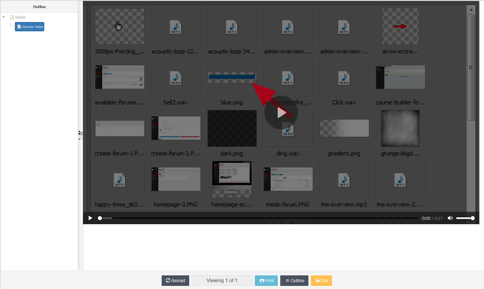 Embedding a Video Within a Course