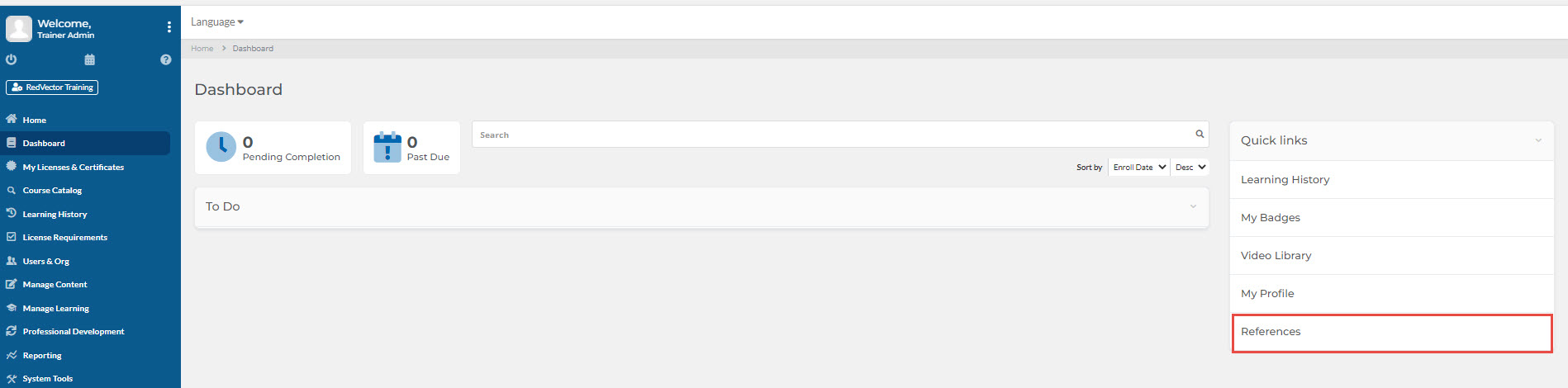 Managing Your Site's References
