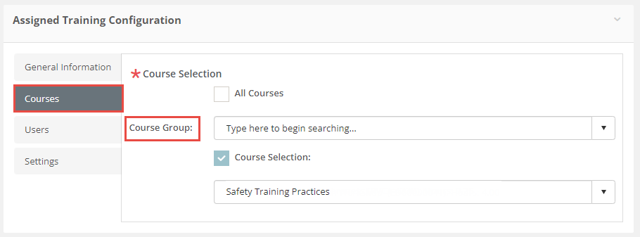 Create Assigned Training - Compliance Reporting (Storefront Model)